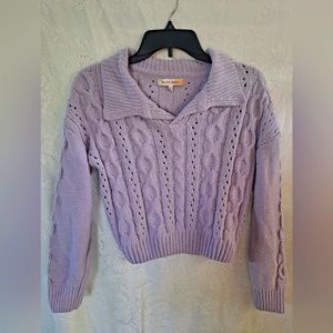 Violet purple Cardigan Sweater XS